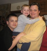 Trey and Gill with the most blessed man in the world.